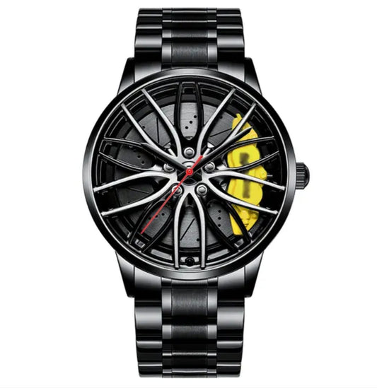 SPORTS RIM WHEEL WATCH (Yellow)